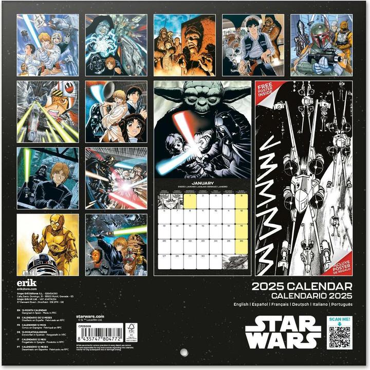 Actual product image Calendar Star Wars Classic 30 x 30 / 30 x 60 cm (30 x 30 cm)