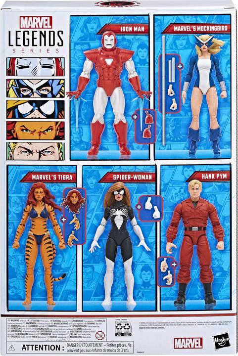 Produktbild Hasbro Marvel Legends Actionfiguren 5er-Pack The West Coast Avengers Exclusive 15 cm