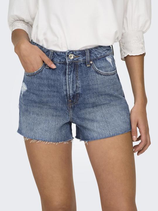 Image du produit Only ONLGABI Hohe Taille Normal geschnitten Jeans-Shorts Jeans-Shorts (XS)
