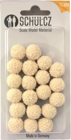 Immagine prodotto Schulcz Palla di gomma spugna bianca 15mm di diametro 20 pezzi.