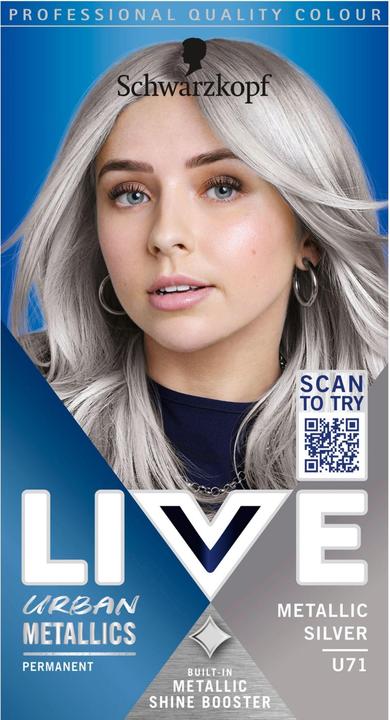Immagine prodotto Schwarzkopf Live Colore intenso U71 Argento metallizzato (Argento)