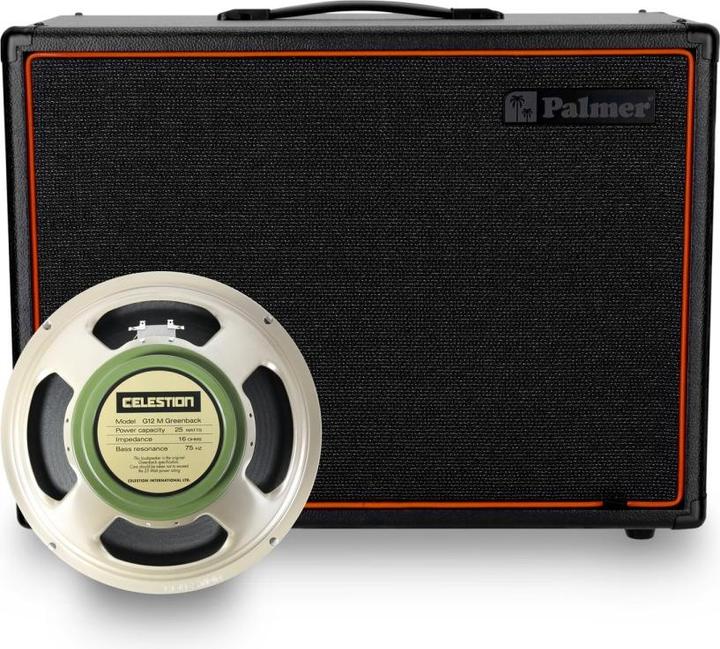 Actual product image Palmer Audio CAB 112 BX GBK - Guitar speaker cabinet with Celestion Greenback 1 x 12, Open-Back (Guitar)