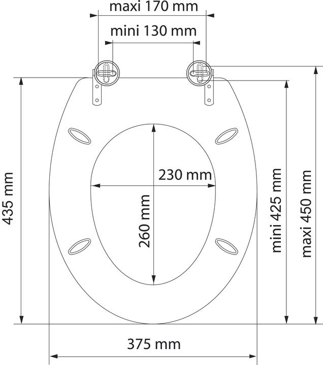 Image du produit Schütte MDF WC-Sitz GREY STEEL