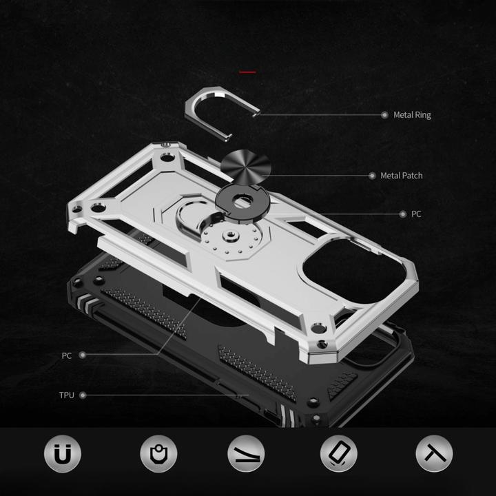 Produktbild Cover-Discount iPhone 16 - Robustes Back Cover mit Kickstand (Apple iPhone 16)