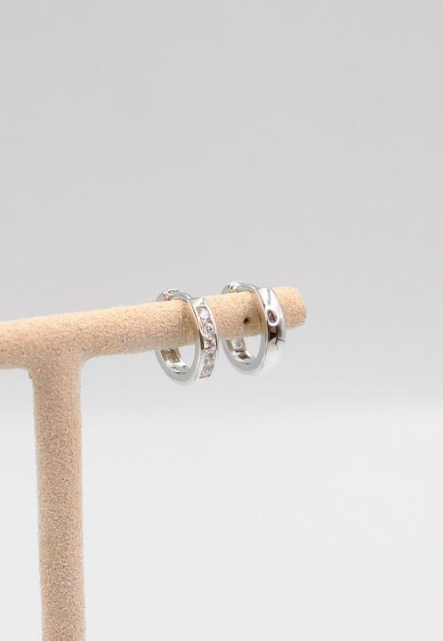 Actual product image Muau Creoles (750/18 K white gold)