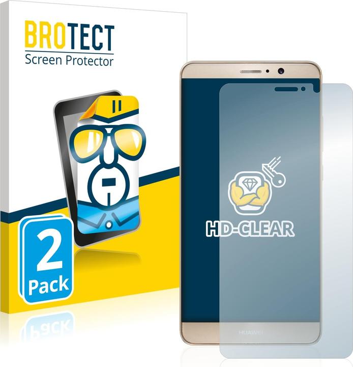 Produktbild BROTECT Schutzfolie Displayschutz Displayschutzfolie Folie Klar Transparent (2 Stück, Huawei Mate 9)
