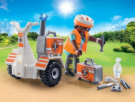 Image du produit Playmobil Scooter de sauvetage et d'équilibre (70052, Playmobil City Life)