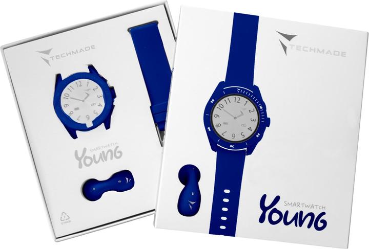 Produktbild Techmade Smart Watch Young Blue Bundle (45 mm)
