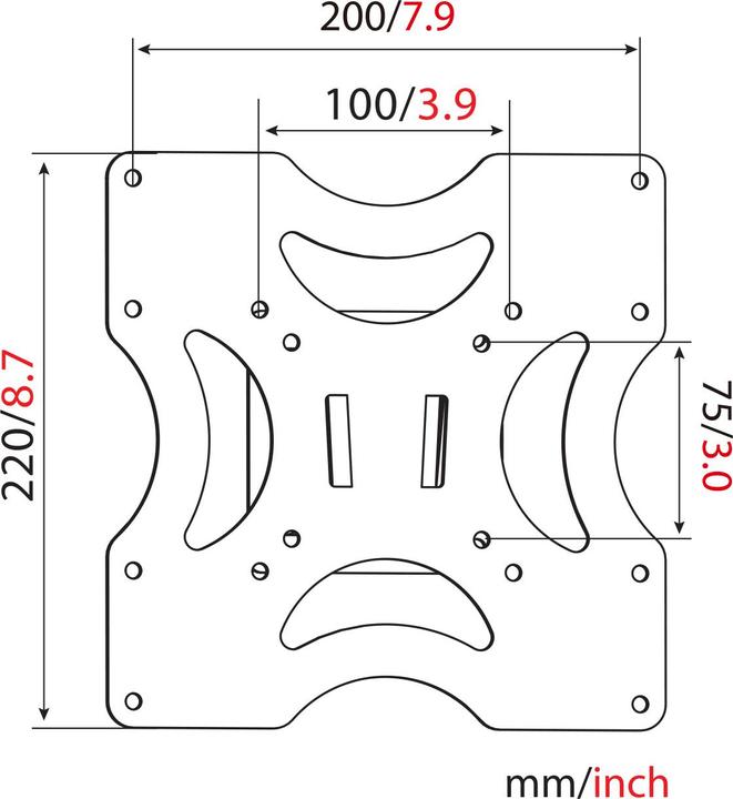 Produktbild Digitus Universal-Wandhalterung iki 37 Zoll (Wand, 37", 37 kg)