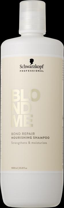 Schwarzkopf Professional BLONDME Bond Repair Pflegendes Shampoo (1000 ml, Liquid shampoo)