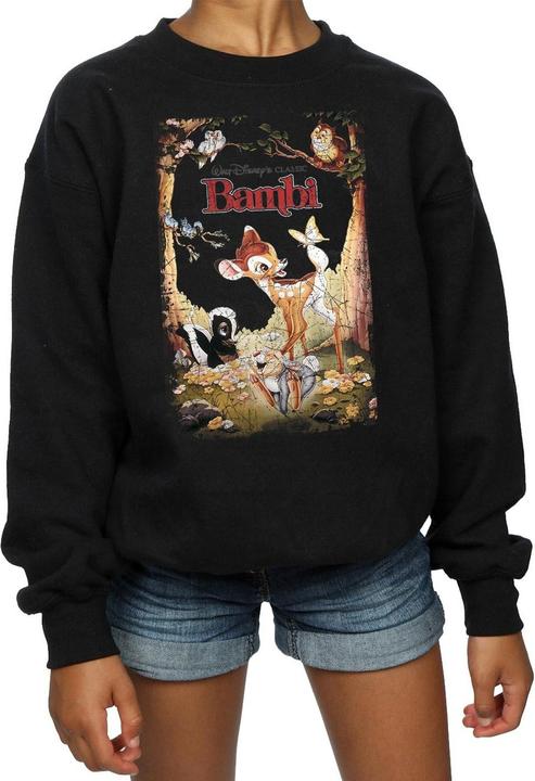 Immagine prodotto Disney Bambi Retro Poster Felpa Ragazze (152, 158)