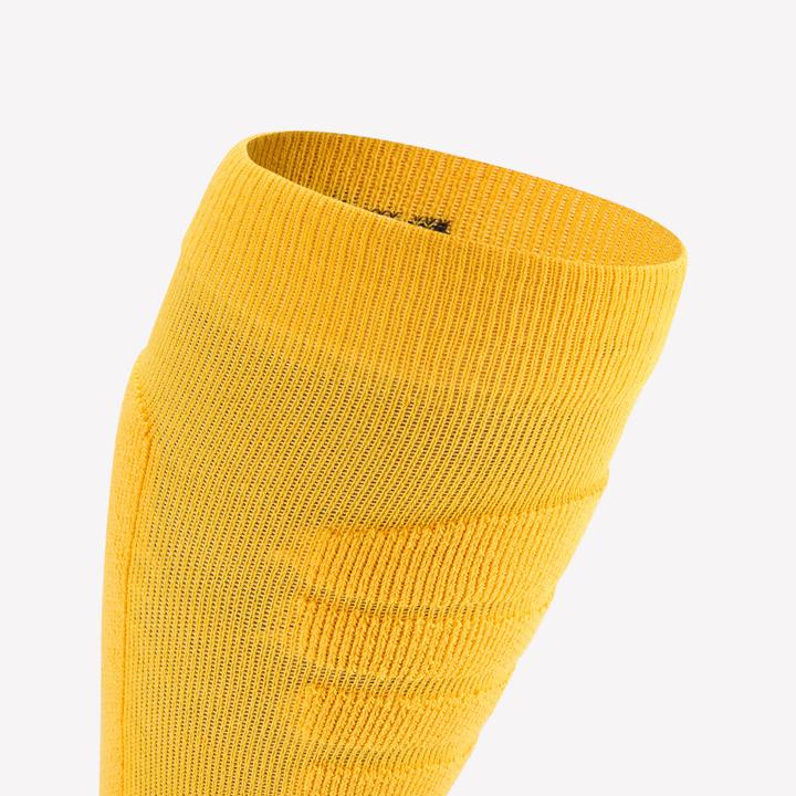 Actual product image Wedze Ski socks snowboard socks adults - 100 yellow/black (35, 38)
