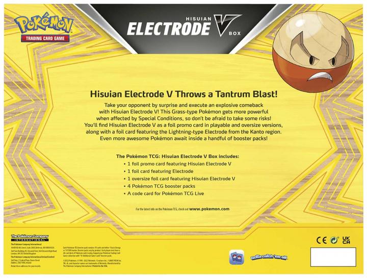 Produktbild Pokémon Hisuian Electrode V Collection (Englisch, Box Set & Collection)