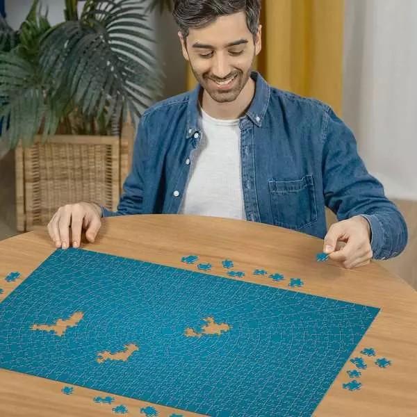 Actual product image Ravensburger Puzzle 12000189 - Krypt Puzzle Metallic Mint - Heavy puzzle for adults and children (736 pieces)