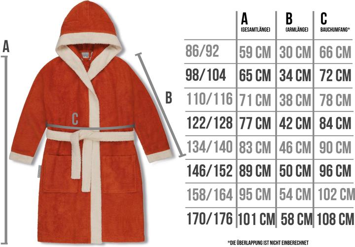 Actual product image Normani Children's organic cotton bathrobe Malia (110, 116, 115 A)