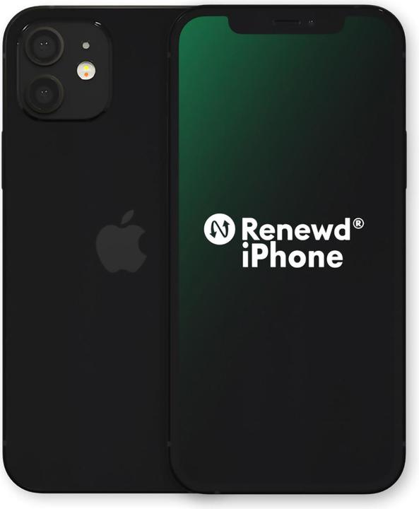 Produktbild Renewd iPhone 12 Mini (64 GB, Schwarz, 5.40", 12 Mpx, SIM + eSIM, A / Wie neu)
