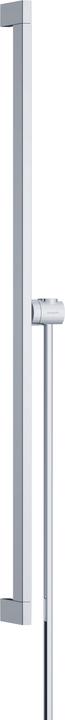 Produktbild hansgrohe Unica Duschstange E Puro, 90 cm mit Easy Slide Duschkopfhalter und Duschschlauch, 24403