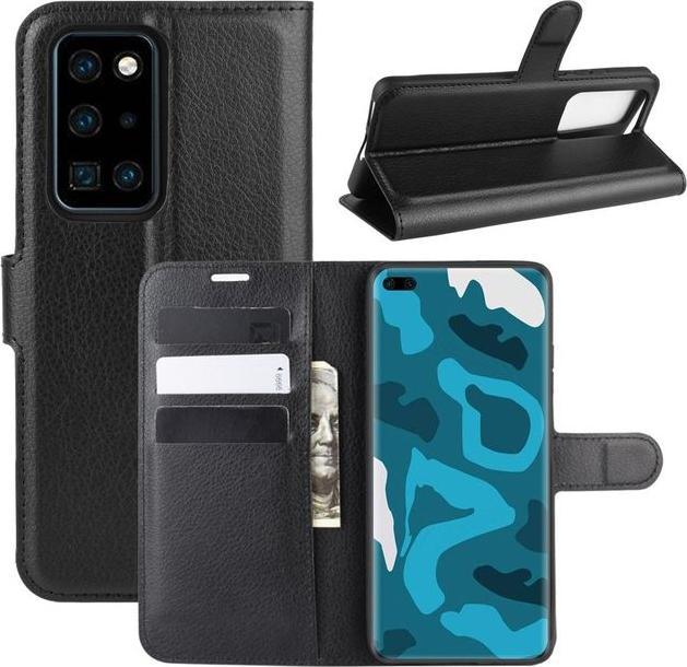 Actual product image MU Classic Litchi Leather Bookcover Series (Huawei P40 Pro+)