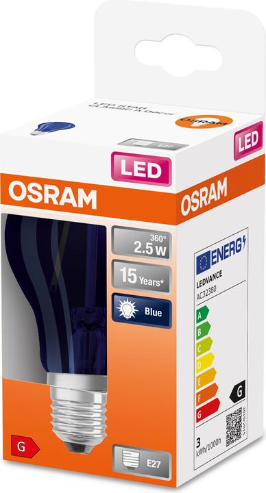 Actual product image Osram LED illuminant (E27, 2.50 W, 10 lm, 1 x, G)