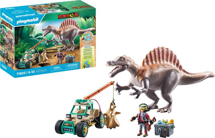 Image du produit Playmobil Attaque de spinosaurus sur une fouille de dinosaure (71820, Dinosaures Playmobil)