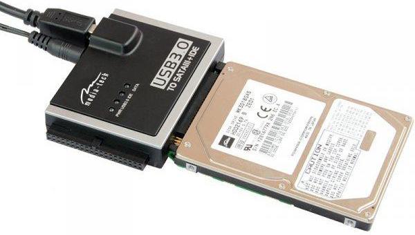 Actual product image Media-Tech MEDIATECH MT5100 SATA/IDE TO USB 3.0 CONNECTION KIT