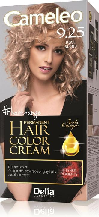 Actual product image Delia Cosmetics Cameleo HCC Permanent Omega+ Colour No. 9.25 Rose Blond 1op. (9.25 Rose Blonde)