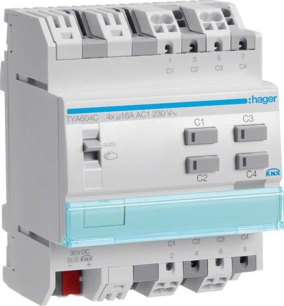 Actual product image Hager KNX Switching/shutter outga. (Switch actuator)