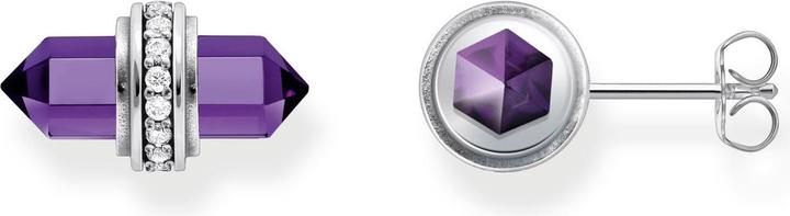 Immagine prodotto Thomas Sabo Orecchini con cristalli di onice viola in argento (Argento 925, Annerito)