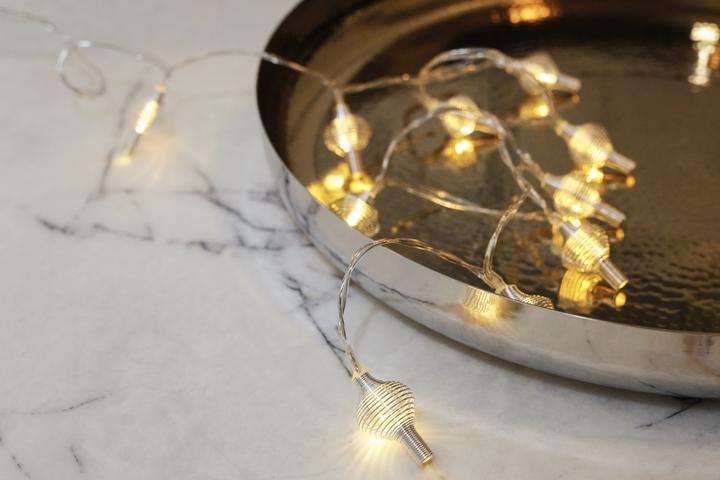 Actual product image Kikkerland Spiral String Lights Silver (1.20 m)