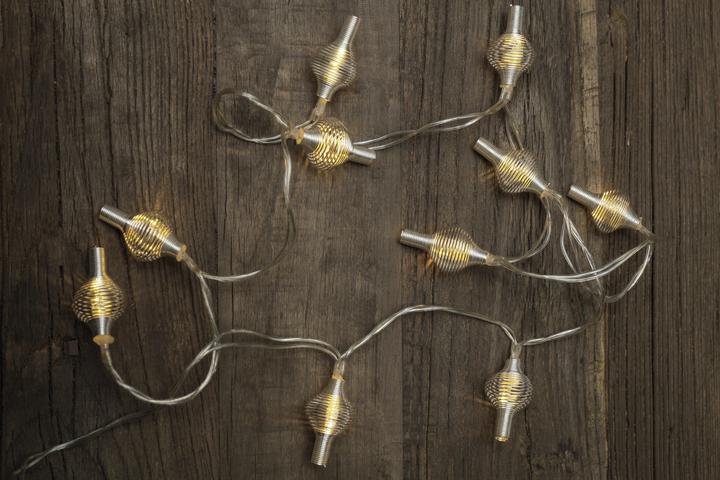 Actual product image Kikkerland Spiral String Lights Silver (1.20 m)