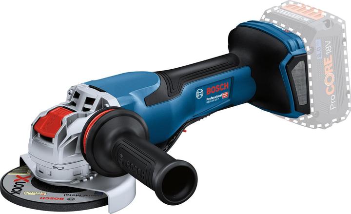 GWX 18V-15 P, Couvercle de sécurité, capot de protection métallique clipsable, Poignée supplémentaire Vibration Control