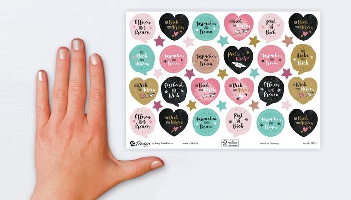 Actual product image Avery Deco stickers