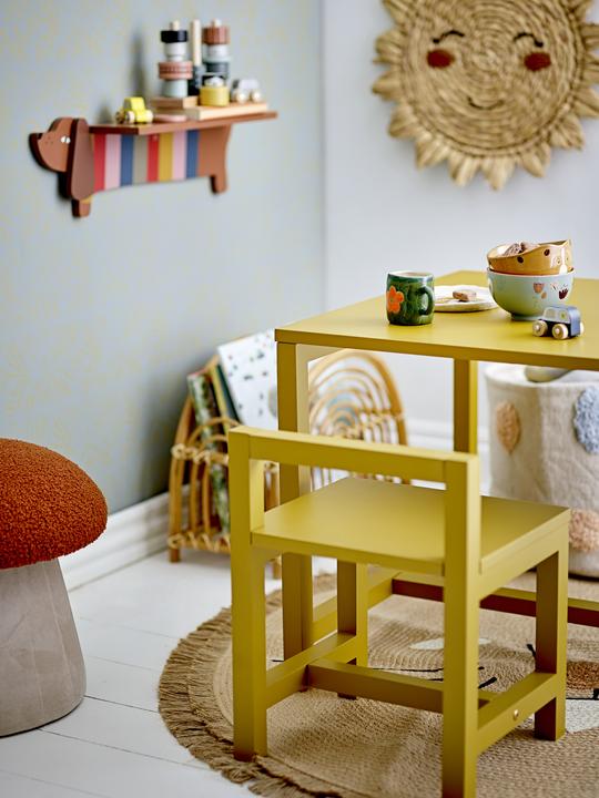 Actual product image Bloomingville Mini Rese Table, Yellow, MDF (73 x 50 x 55 cm)