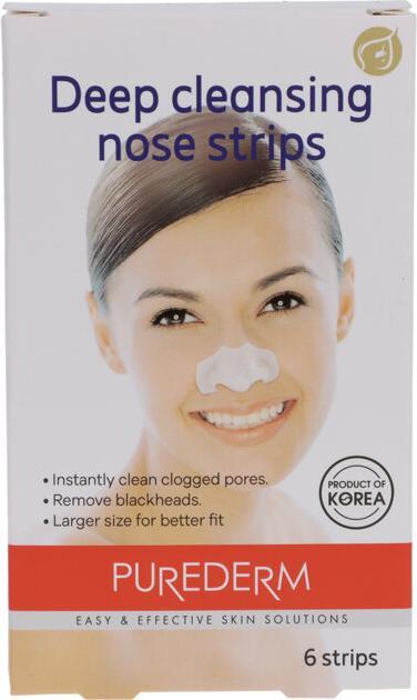 Actual product image Purederm Deep Cleansing Nose Strips Deep Cleansing Nose Patches 6 Pcs. (Cleaning cloths)