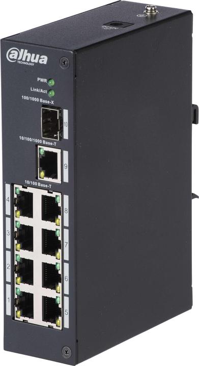 Actual product image Dahua PFS3110-8T Network Switch Unmanaged L2 Fast Ethernet (10/100) (8 Ports)