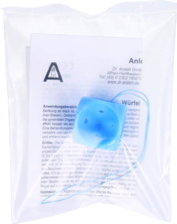 Actual product image Arabin Würfel Pessar Gr1 29mm perforiert mit Knopf
