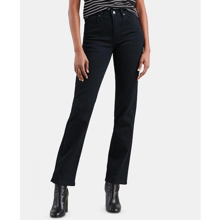 Actual product image Levis 724 Jeans High Rise Straight soft black (W28/L32)