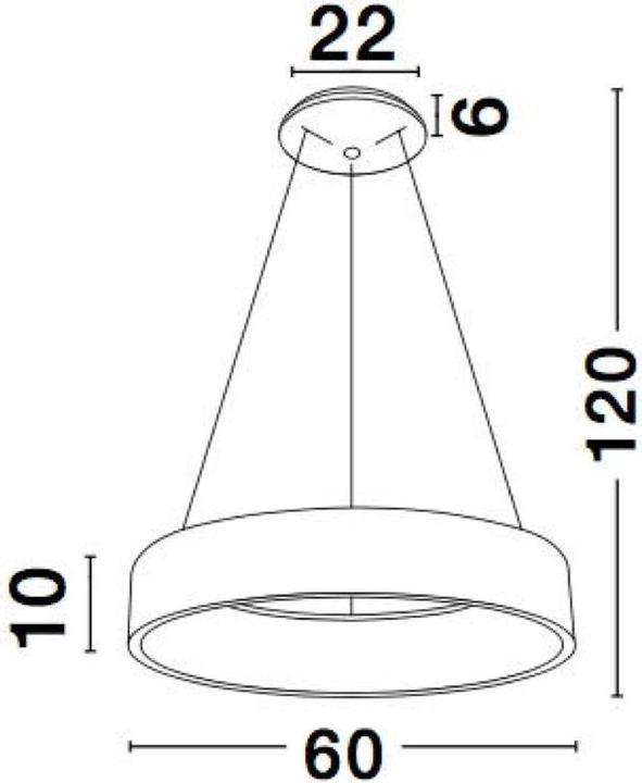 Actual product image Nova Luce Rando LED Pendant Light 3000 K (2520 lm)