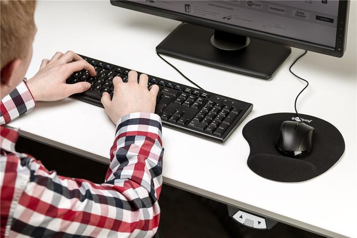 Actual product image Goobay USB keyboard and mouse set (DE, Cable)