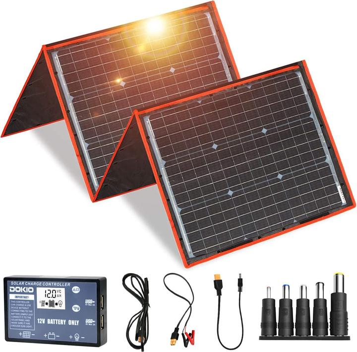 Image du produit Dokio Kit de panneaux solaires (160 W, 4.10 kg)