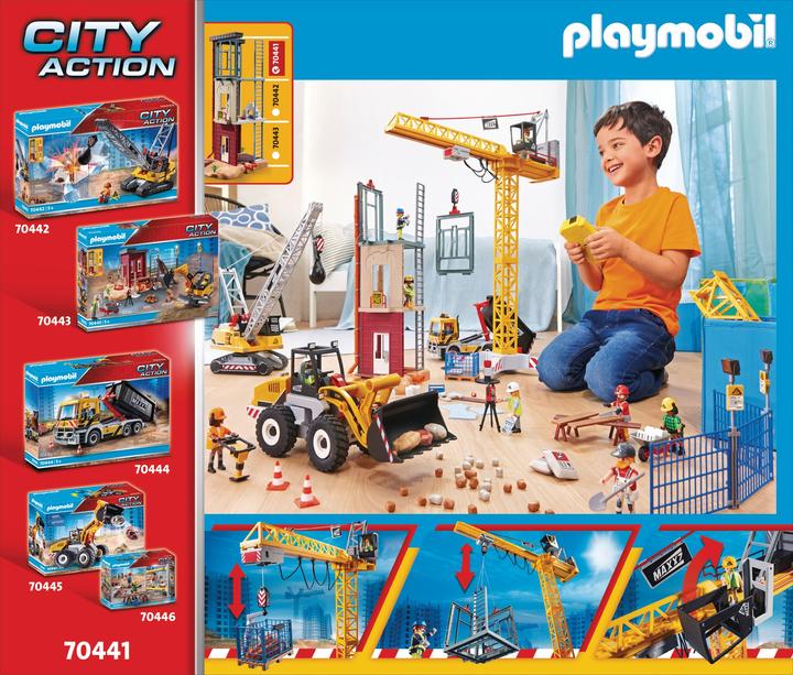 Actual product image Playmobil RC construction crane with component (70441, Playmobil City Action)