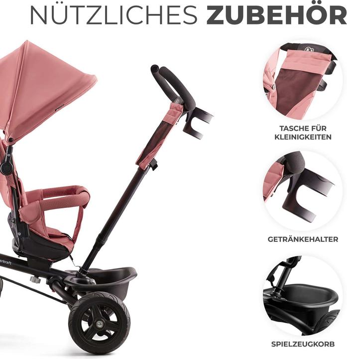 Productafbeelding KinderKraft driewieler AVEO ROSE PINK