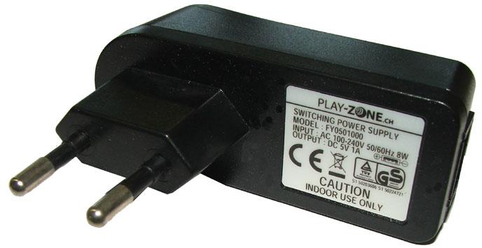 Produktbild Play-Zone Netzteil AC/DC-Adapter 5V DC 1000mA USB