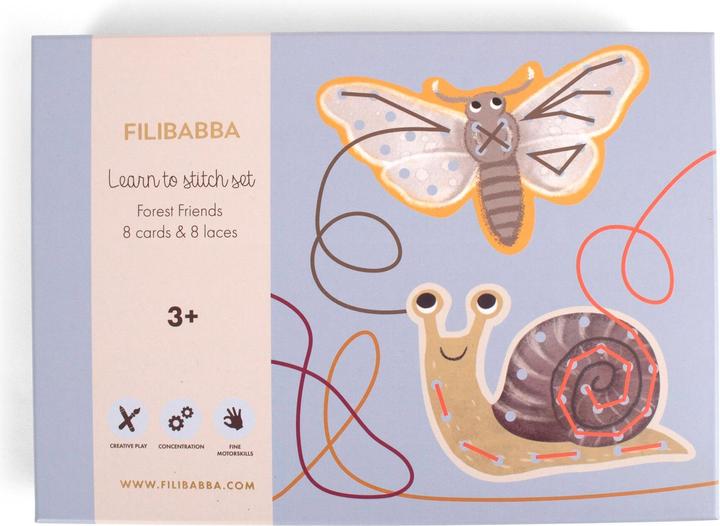 Produktbild Filibabba Sticken lernen - Stickset für Kinder - Waldfreunde