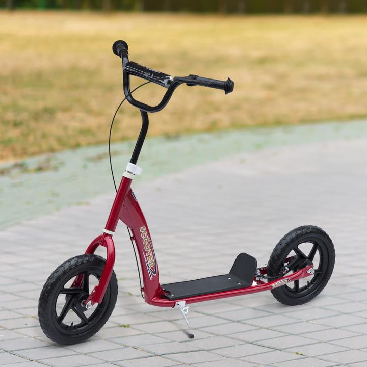 Actual product image Homcom Children's scooter anti-slip tread, metal bike stand for parking