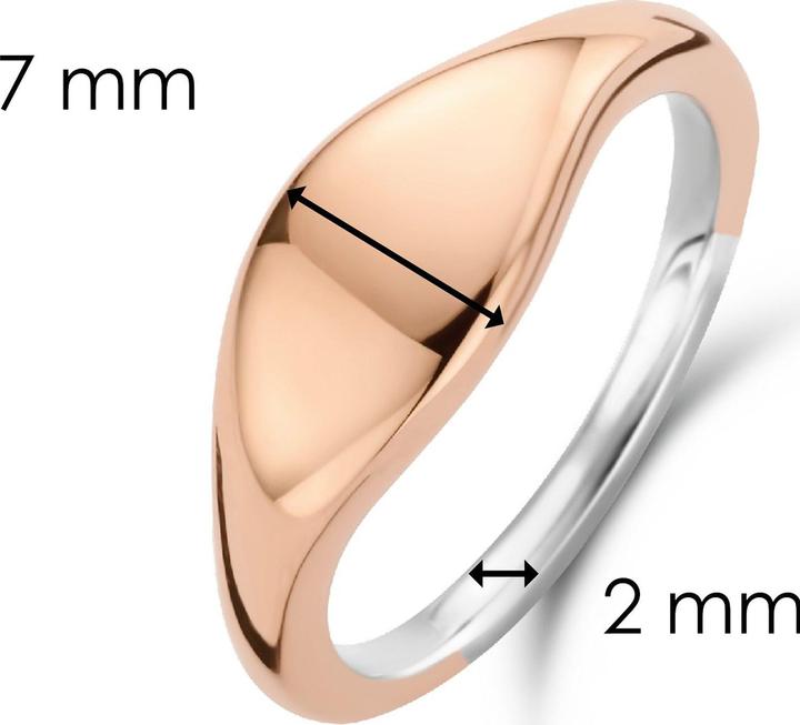 Produktbild Ti Sento Milano Ring Geometrie rosévergoldet 12223SR (56, 925 Silber)