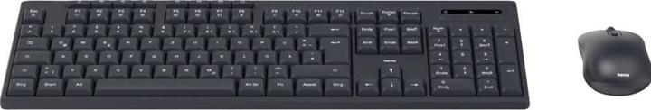 Actual product image Hama WKM-200 Funk Tastatur, Maus-Set Deutsch, QWERTZ Schwarz (DE, Wireless)