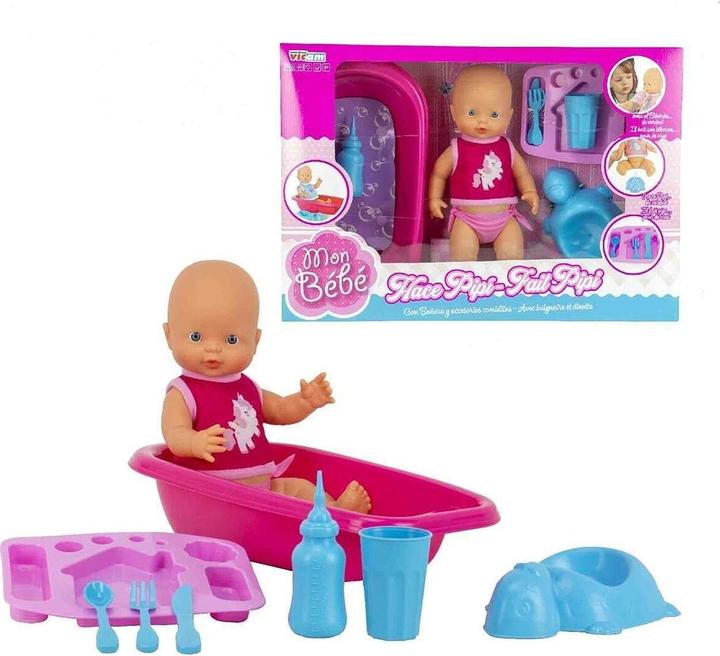 BigBuy Fun Pipi baby doll bathtub 40 x 13 x 58 cm