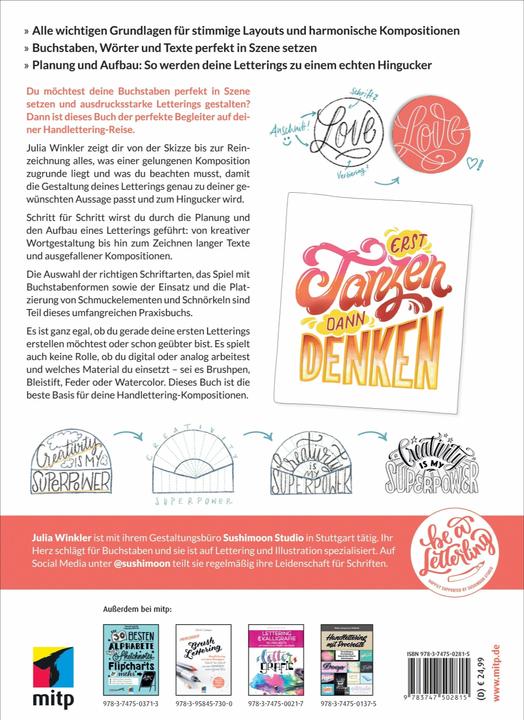 Immagine prodotto Handlettering - Layout und Komposition (Tedesco, Julia Winkler, 2021)