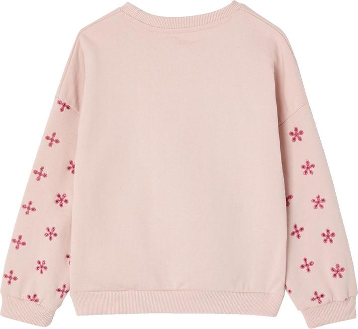 Produktbild Vertbaudet Mädchen Sweatshirt mit Lochmuster, Recycling-Polyester (116)